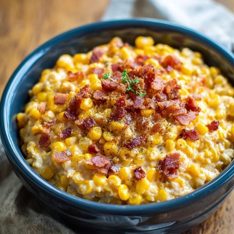 Slow Cooker Cheddar Corn with Bacon: A Simple Comfort Side Dish