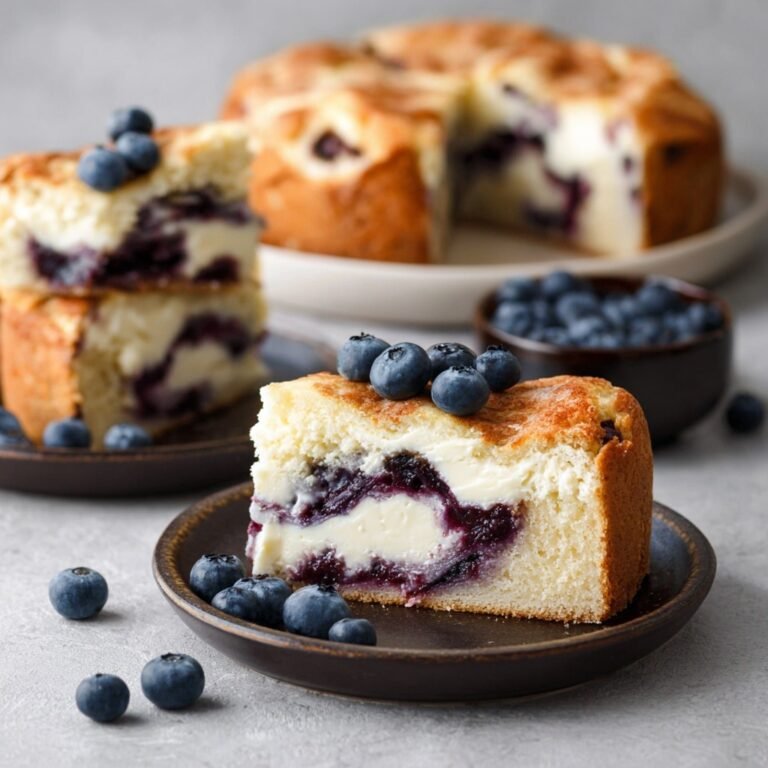 How to Make a Perfectly Moist Blueberry Cream Cheese Muffin Cake at Home