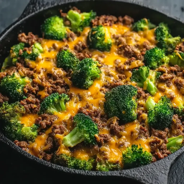 Simple Keto Hamburger Broccoli Skillet for a Quick Low-Carb Dinner