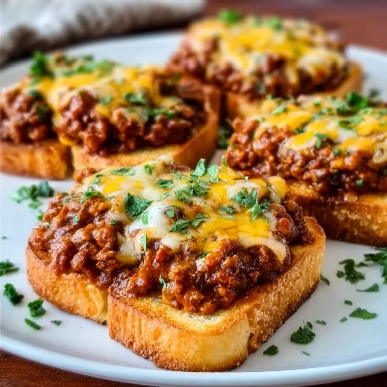 How to Make Open Face Garlic Toast Sloppy Joes That Satisfy Every Craving