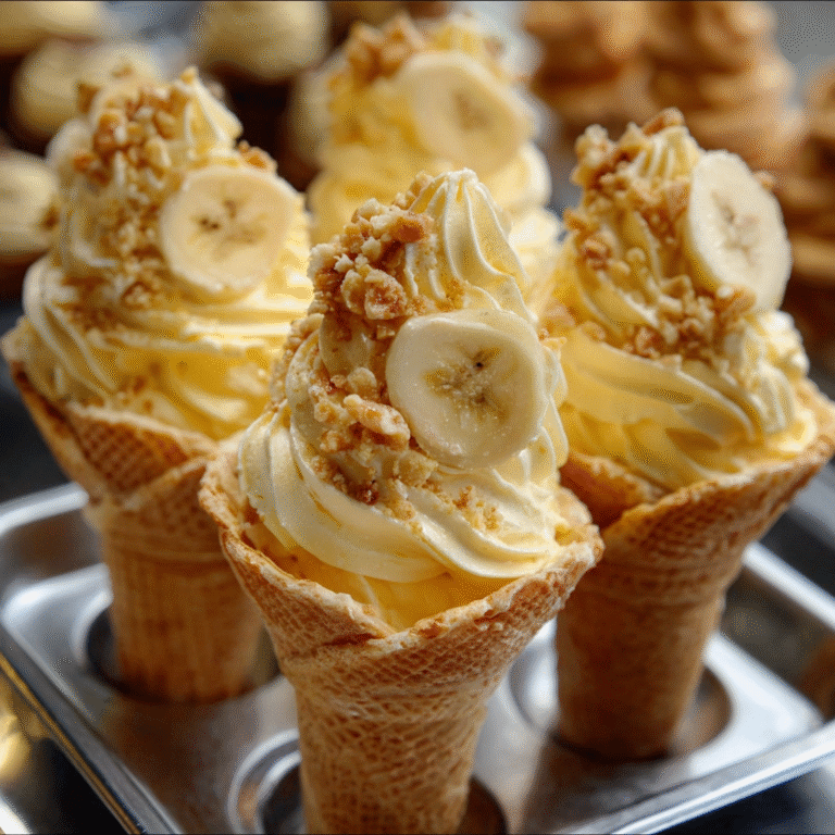 How to Make Banana Pudding Cheesecake Cones Recipe Perfect for Any Occasion