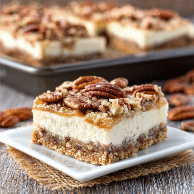 Heavenly Pecan Pie Cheesecake Bars Recipe for Decadent Home Baking