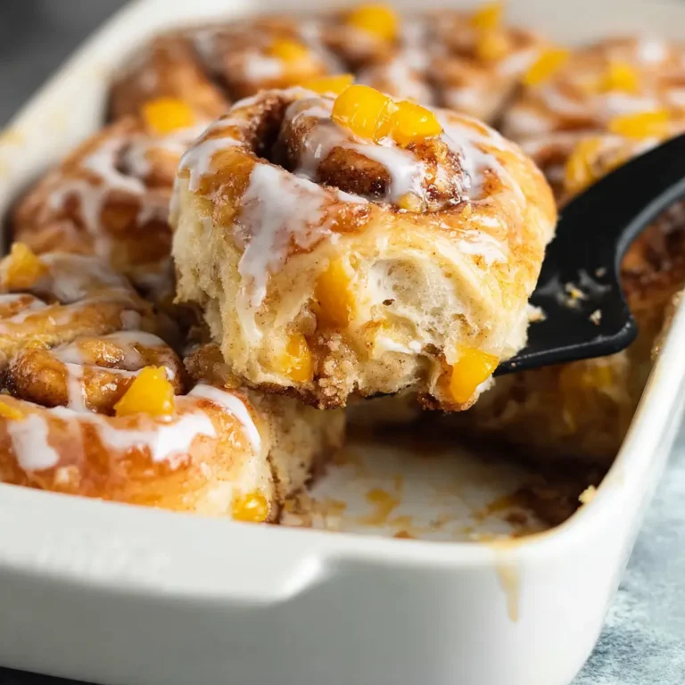 The Secret To Amazing Peach Cobbler Cinnamon Rolls You Can Make at Home
